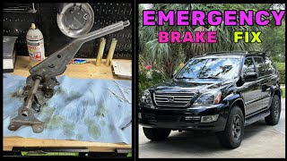 Lexus GX470 Emergency Brake clean & fix