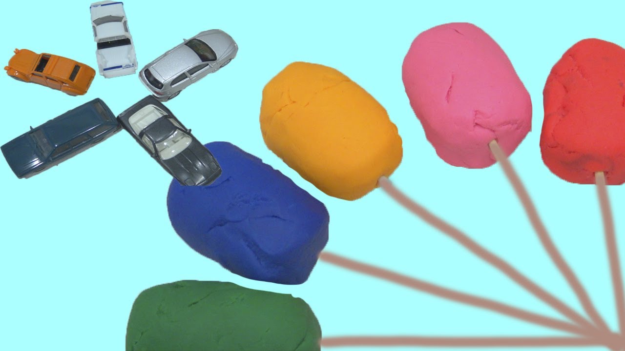 Kids cars with Play Doh ice cream YouTube