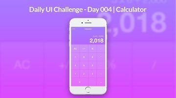 Daily UI - Day 004 | Calculator Adobe XD Tutorial