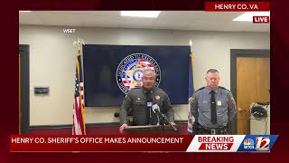Henry Co. Sheriff's Office makes announcement