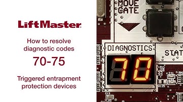 LiftMaster - Error Code 70 thru 75 - Gate Operator Troubleshooting