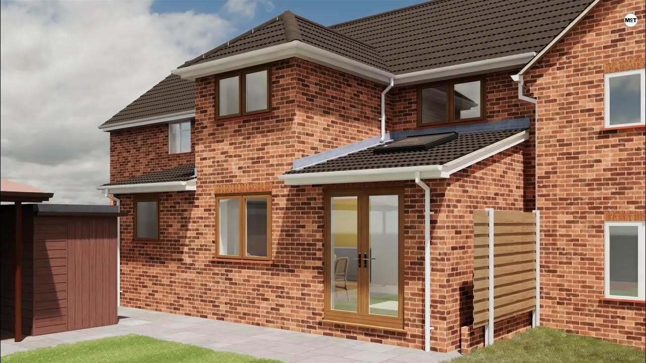 Evesham replacement porch and single/twostorey rear extension