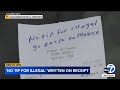 Konobar umjesto bakšiša dobio poruku: "Zgrožen sam" (VIDEO)