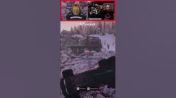 Out of control in a hurry! #snowrunner