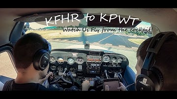 First Person POV | VFR Cross-Country flight from KFHR to KPWT