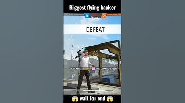 Hacker in my game 😨😱  Flying hacker 😭 Free Fire - #shorts #freefire #short