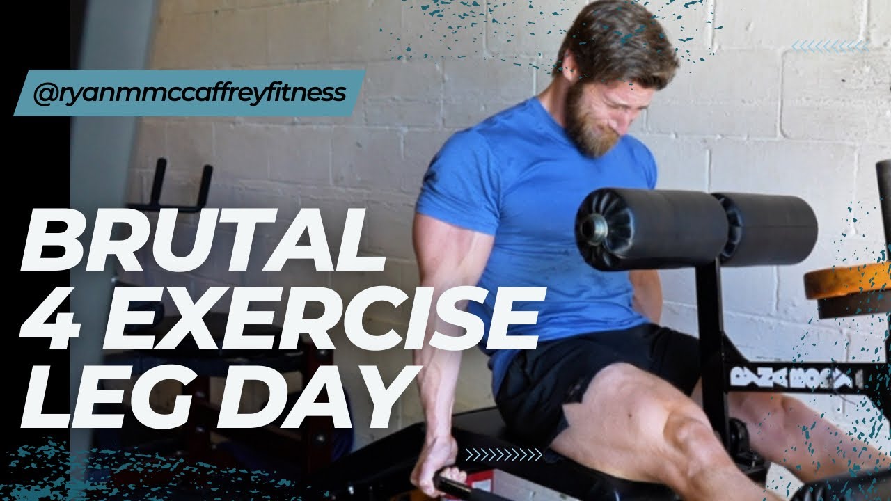 4 Exercise Leg Day for Muscle Growth | Calves, Hamstrings, Quads - YouTube