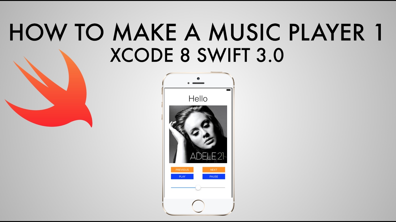 How to make music. MP Music Player application Controller Swift.