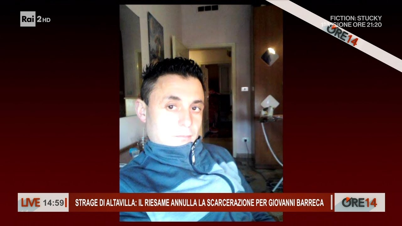 Strage di Altavilla, annullata la scarcerazione per Giovanni Barreca - Ore 14 del 27/11/2024