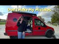 Van life 5 mistakes you should know before hitting the road