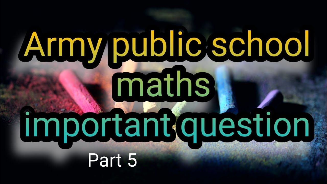 APS PRT/TGT IMPORTANT QUESTIONS | AWES TGT MATHS PREVIOUS YEAR QUESTION ...