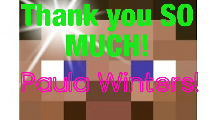 Thank You So Much - Paula Winters!