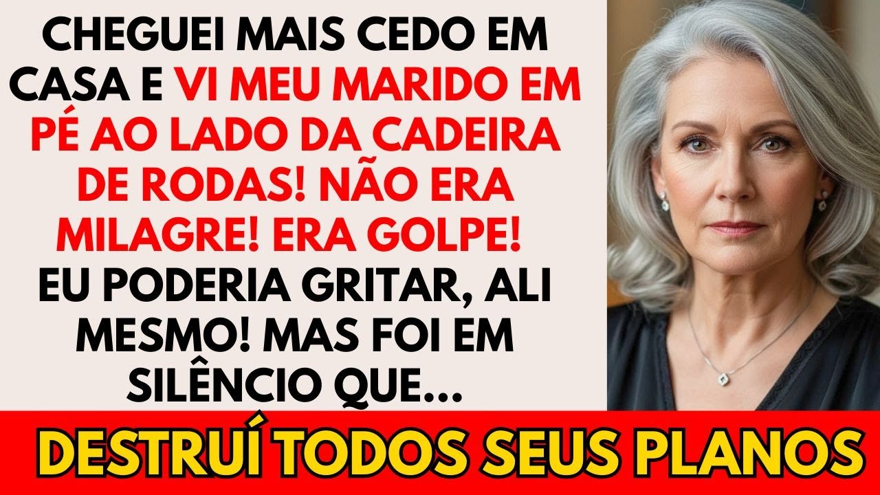 Meu marido fingiu estar em uma cadeira de rodas para roubar milhões da minha conta.