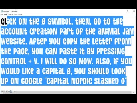 How to: Usernames with Nordic Slashed O's! (Ø) ~ AJ Randomness #5