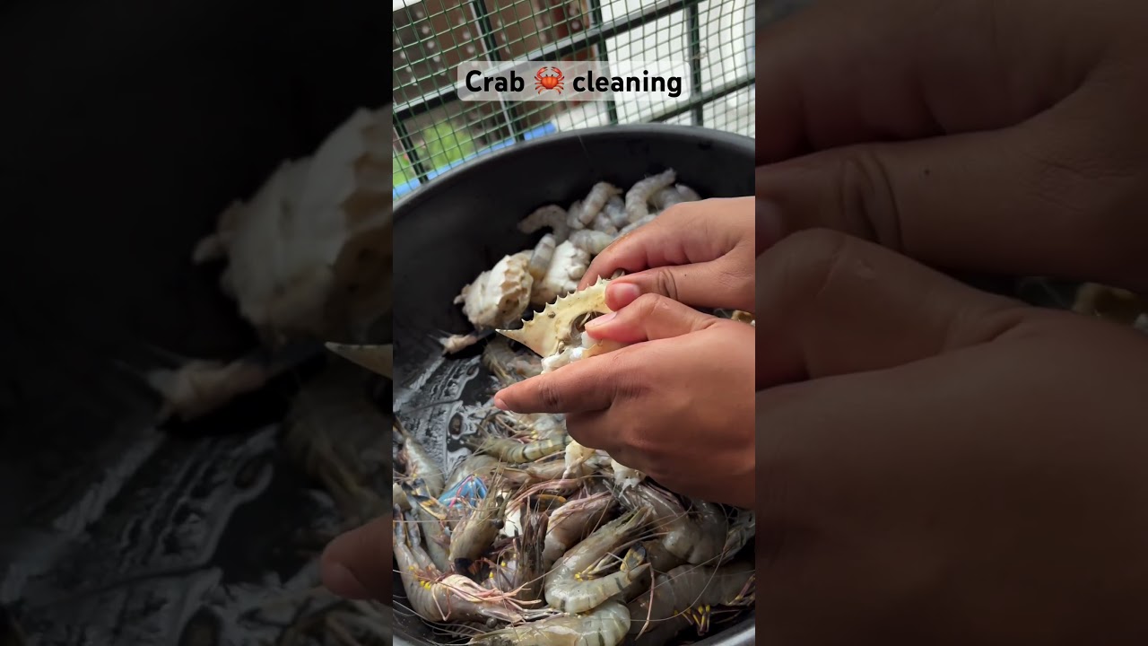 How to clean crab in 1 minute 