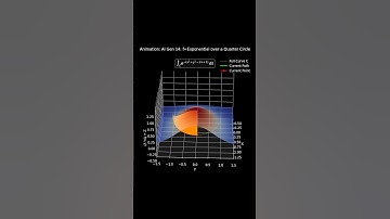 Scalar Line Integral Visualization: f=Exponential over a Quarter Circle