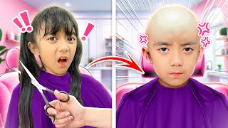 SAMANTHA NEKAT POTONG RAMBUT JADI BOTAK 😱 SEMUA ORANG KAGET ! KOMPILASI VIDEO
