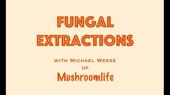 Mushroom Tinctures and Extractions by Michael Weese