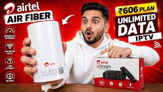 Airtel air fiber & fiber ₹606 new plan with set top box | 30mbps airfiber plan ₹606 details screenshot 2