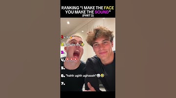 Ranking"I make the Face you make the Sound" Trend Part 2