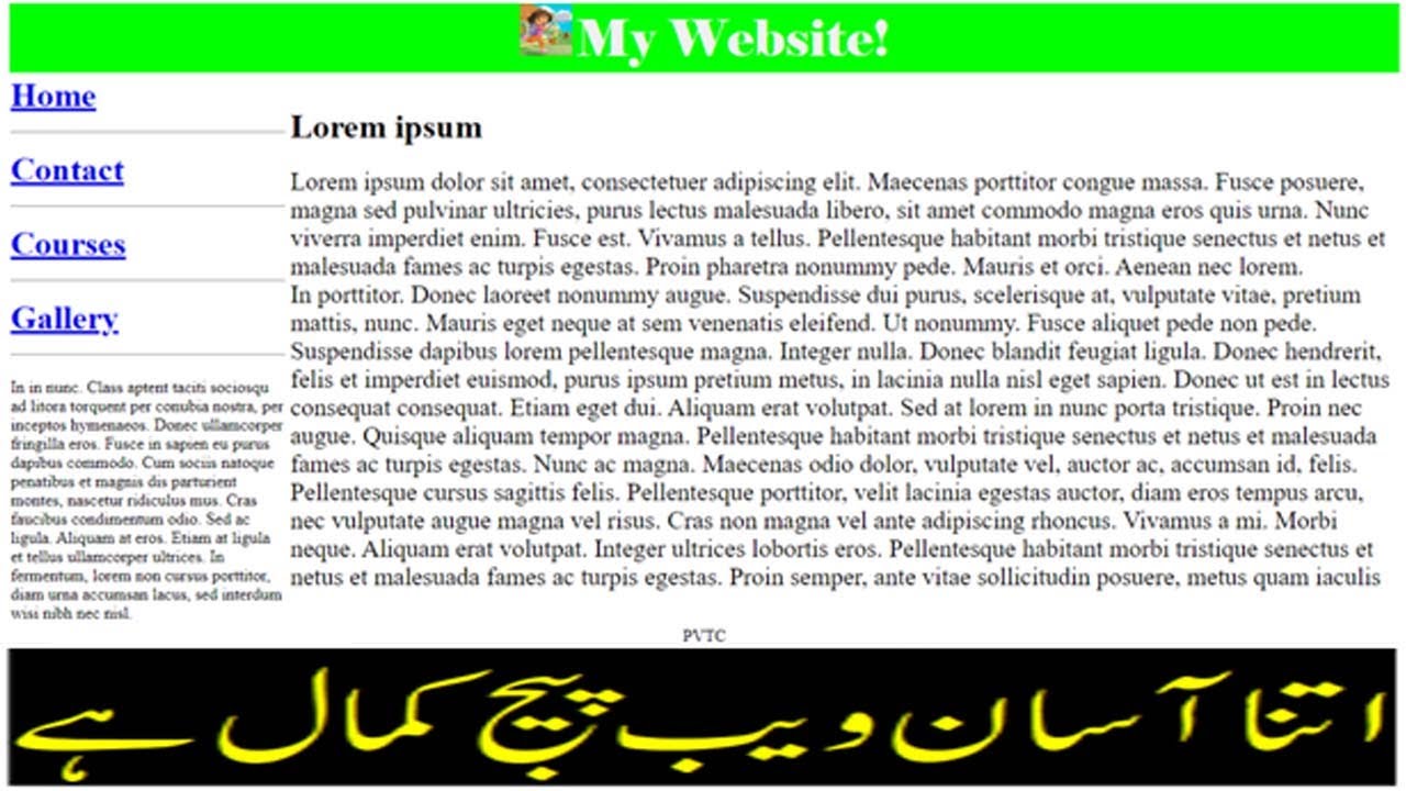 Website designing is so Easy| Using HTML only - YouTube