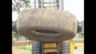 Godrej Tyre Handler - Best Tyre Handler on Forklifts available in India.