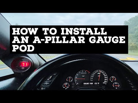 HOW TO INSTALL AN A PILLAR GAUGE POD: C5 Corvette Track Car