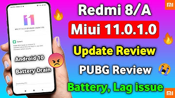 Redmi 8/A Miui 11.0.1.0 Android 10 Update Review 🔥