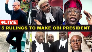 😱🔥(ELECTION TRIBUNAL) 5 RULING THAT WILL MAKE PETER OBI PRESIDENT. PETER OBI VS TINUBU😱🔥