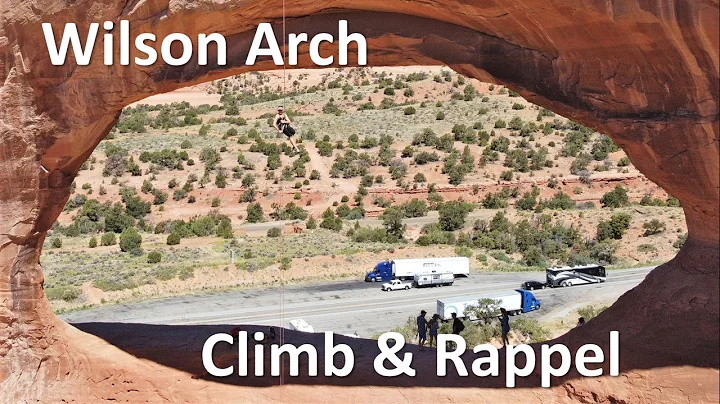 Wilson Arch climb & rappel, Utah (5.4)