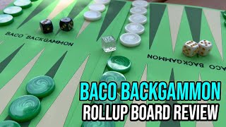 BACO Backgammon Washable Rollup Board Review