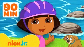 Dora l'Esploratrice | Il ponte dell'arcobaleno 🌈 + Altri momenti magici! | 90 minuti | Nick Jr.