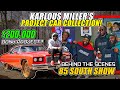 DONKMASTER INVADES 85 SOUTH SHOW!  KARLOUS MILLER DONK BUILDS & CAR COLLECTION! A 200K Donk Build?