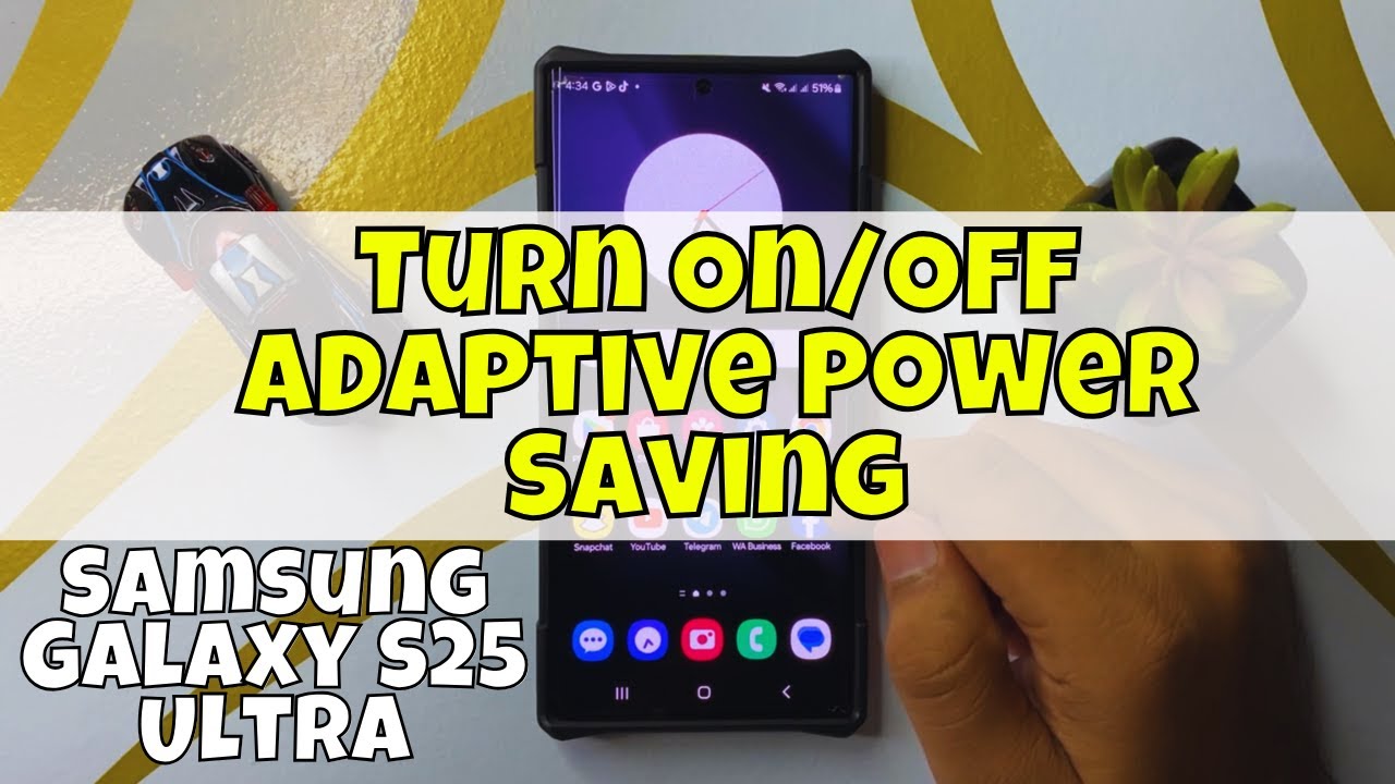 How to Turn On/Off Adaptive Power Saving Samsung Galaxy S25 Ultra - YouTube