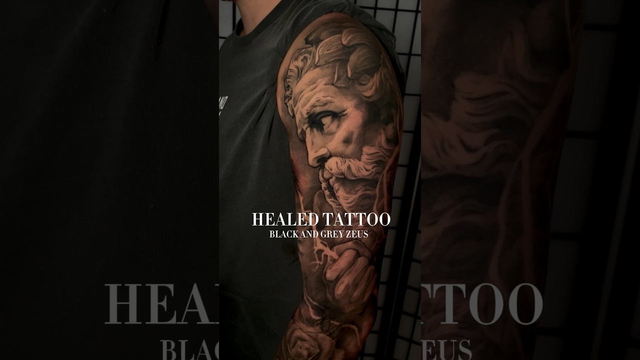 Zeus tattoo full healed 