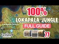 How to lokapala jungle 100 full exploration  sumeru all chests guide  genshin impact 