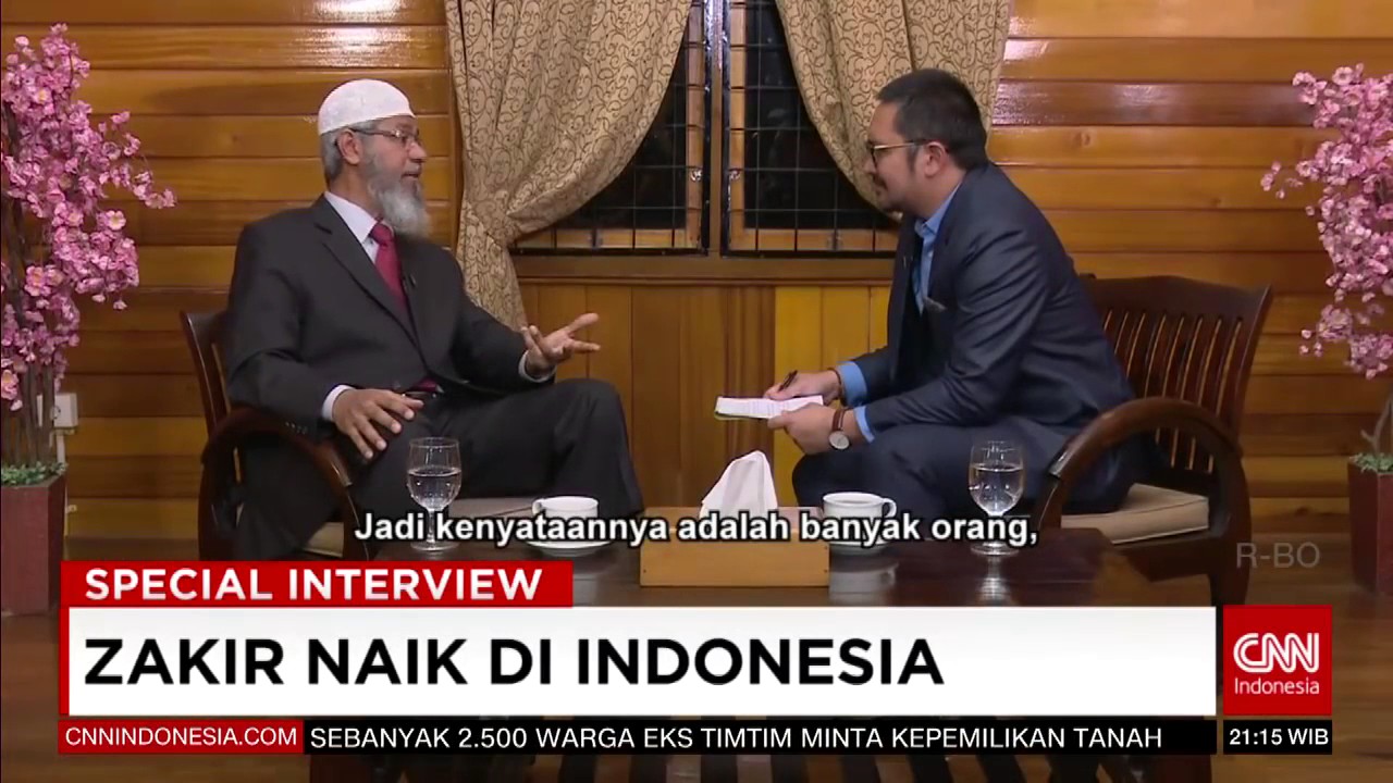 Special Interview Dr Zakir Naik In Indonesia Cnn Indonesia Youtube