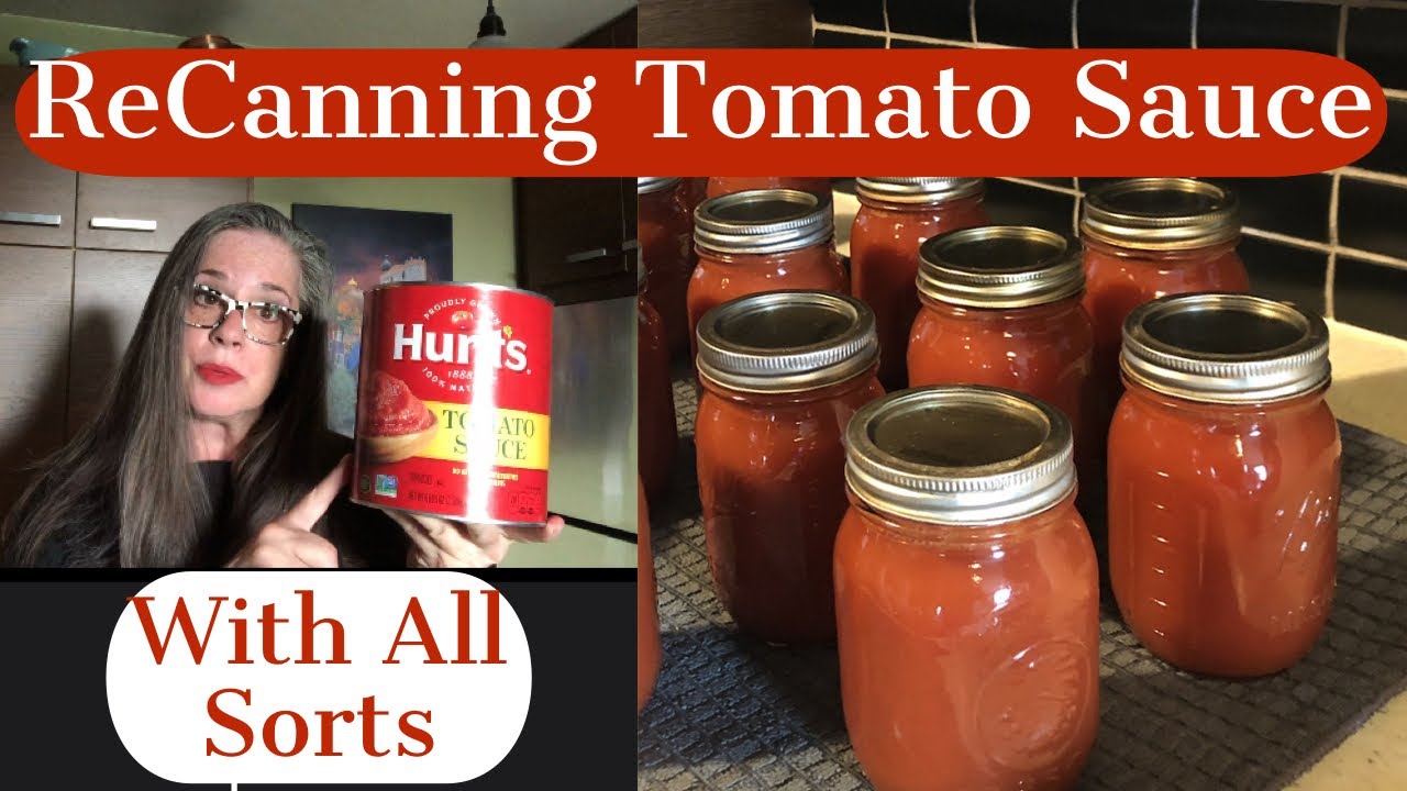 Canning Tomato Sauce Canning On A Glass Stove Top YouTube