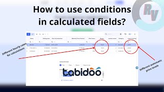 How to use conditions in calculated fields for different use cases