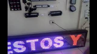 Tutorial Quitoled Letreros Parte 13: Letrero de 2x40 RGB con Memoria HD2016 card model U6075 C20