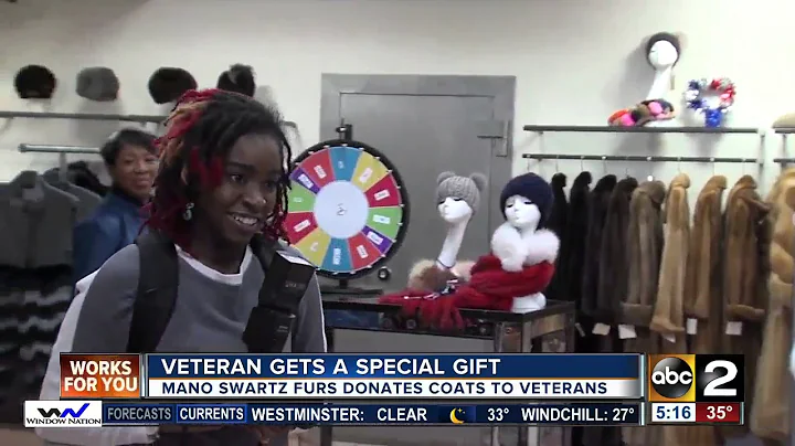 Mano Swartz Furs donates coats to veterans