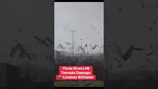 Three rivers Michigan tornado damage 3/6/2026
