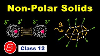 NON POLAR molecular solids and LONDON dispersion forces (The Solid State - 3) for Class 12 in Hindi