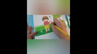 Sesi ke - 3 Menggambar Maruko chan 