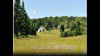 Select Board - September 26, 2023