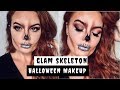 Easy Full Glam Skull Halloween Makeup 2019