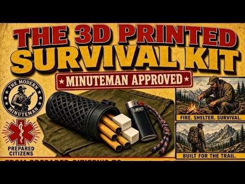 The Prepared Citizen's 3D Printed Survival container.