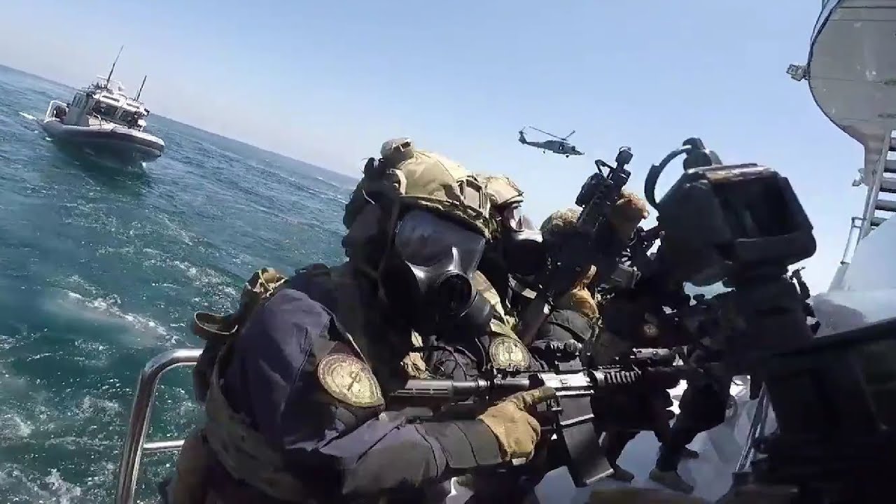 The Coast Guard Can Be Awesome Too! GoPro Helmet Cam Ship Raid Training