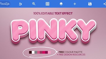 😯 I recreated this photoshop 3D Text Effect with PIXELLAB 💯 from SCRATCH😳 | Smartphone Design || TES