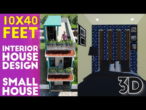 10x40 Feet Interior House Design With 2 Bedroom || Small House Plan || KK Home Design 2020